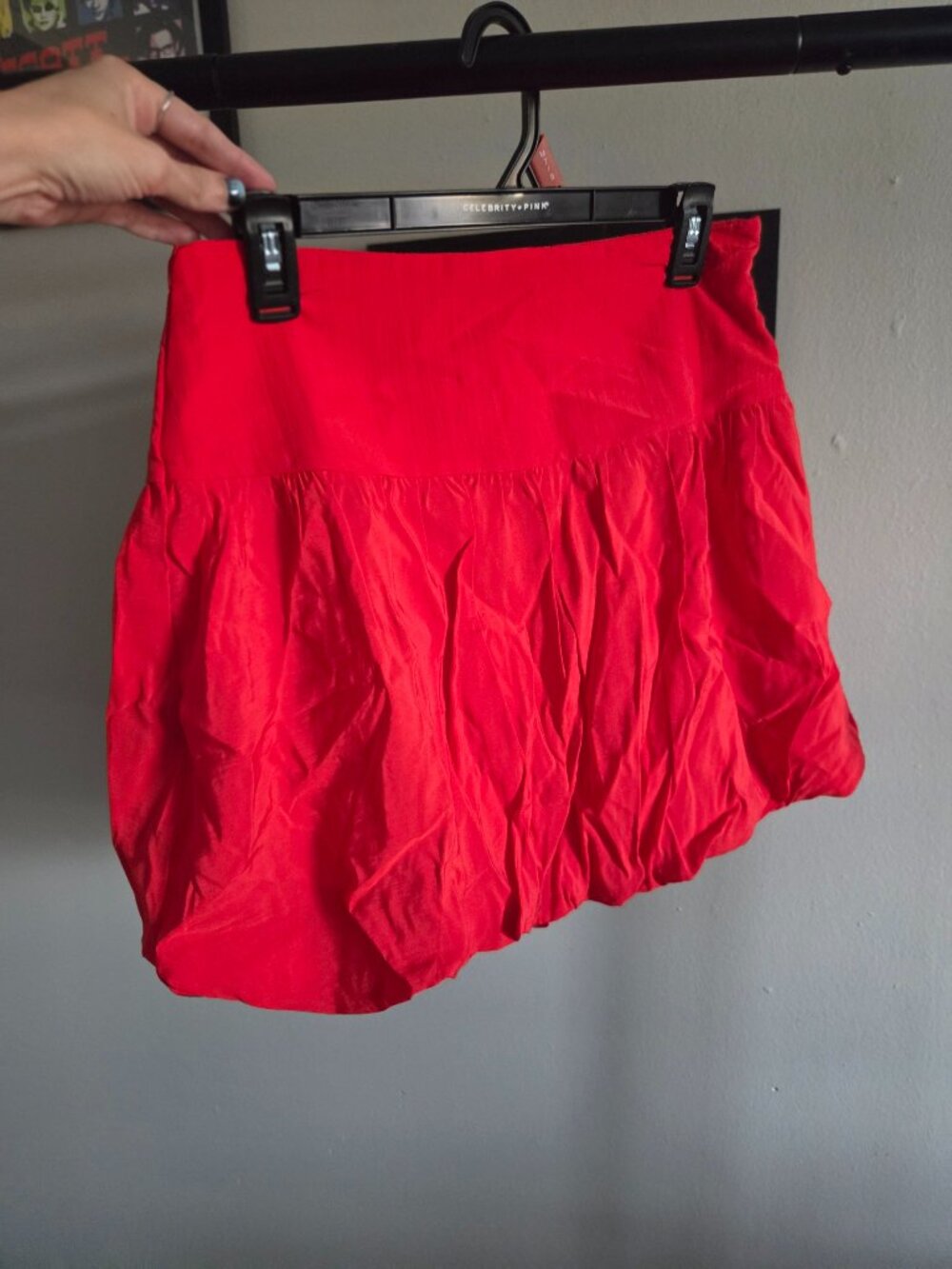 Red bubble skirt NWT